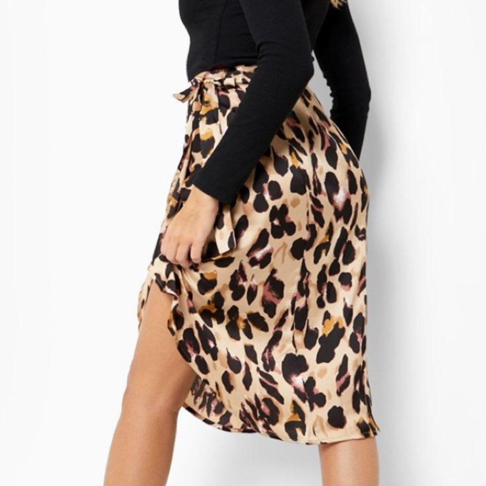 PrettyLittleThinh wrap midi skirt. New with tags